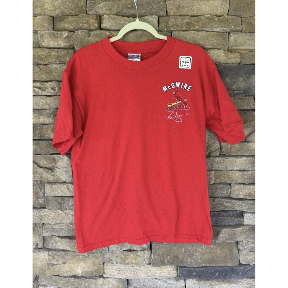 Vintage 1999 Mark McGwire T-Shirt - St. Louis Cardinals - Men's Size Medium‎